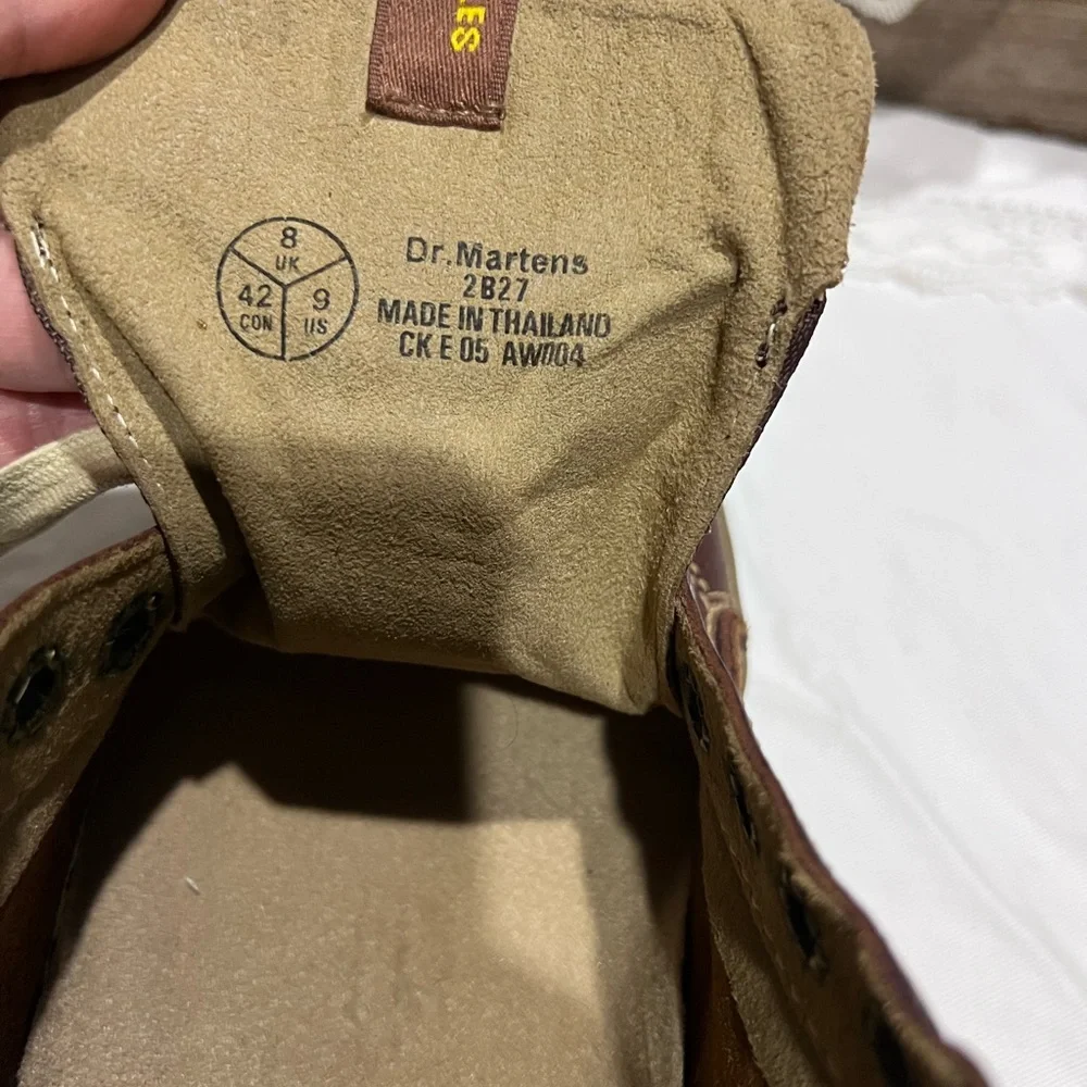 Vintage 90s Dr Martens Air Ware Leather Shoes - Picture 3 of 12